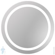 Уценка!Зеркало для ванной комнаты Dubiel Vitrum Тритон (670х670) с LED-подсветкой и матовой обводкой