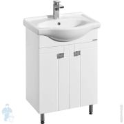 Тумба под раковину AQUATON Фиджи 60 1A179601FG010 554x700x340 напольная, 2 дверцы, белая