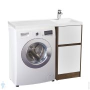 Тумба под раковину AQUATON Лондри 40 1A2670K2LHDY0 400x496x882 для стиральн.машины,дуб кантри/белый (1A267001LHDY0+1A274901LH010)