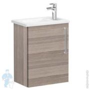 Тумба с раковиной Vitra Root 450х280х550мм, подвесная, 1 дверца, левая, цвет: дуб кордоба 68061
