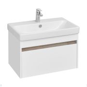 Тумба под раковину AQUATON Марти 80 1A283201MY010 427х768х412 подвесная, белый/дуб эдгрейн