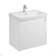 Тумба под раковину AQUATON Сканди Doors 80 1A282901SD010 768х427х603 белый глянцевый/белый матовый