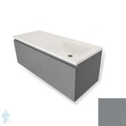 Тумба с раковиной Estet Dallas 1200х482х430 подвесная, 1 ящик, правая, RAL7037