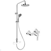 Душевая система Vitra System Rain однозахватный смеситель, верхний/ручной душ, хром A49234EXP
