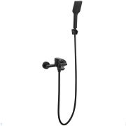 Смеситель для ванны ESKO Singapore black SB 54 настенный, однозахватный, душ. гарнитур, черный ма