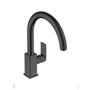 Смеситель для кухни Hansgrohe Vernis Shape 71871670 однорычажный, поворотный излив, черный матовый