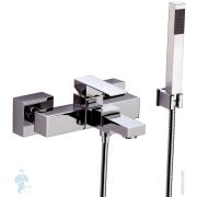 Смеситель для ванны/душа Daniel Skyline SK610YP95 однозахватный, с душевым набором, темный хром/хром
