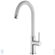 Смеситель для кухни Paini Sky однозахватный, поворотный излив, белый/хром 78CR5722LSLMKM