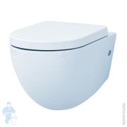 Унитаз подвесной ArtCeram File 2.0 (520х360х370) безободковый, цвет: бледно-голубой FLV004 65 00
