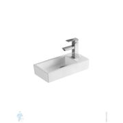 Полка FLOW Skyline Double 1000х92х90 настенная, полотенцедержатель справа, черный Fl-sky-d100пр-ч