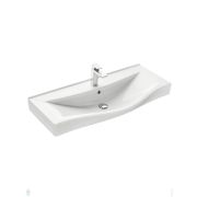 Полка FLOW Skyline Mono 1000х92х90 настенная, 3 отсека, черный Fl-sky-m100-ч