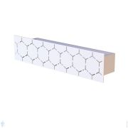 Полка FLOW Bee Mono 400х92х90 настенная, 1 отсек, белый Fl-bee-mono40-б