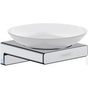 Мыльница Hansgrohe AddStoris 41746000 настенная, белая керамика/хром
