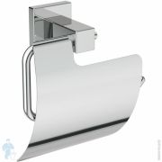 Держатель для туалетной бумаги Ideal Standard IOM Square с крышкой, с крепежом, хром E2191AA