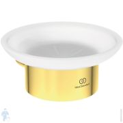 Мыльница Ideal Standard CONCA круглая, шлифованное золото T4509A2