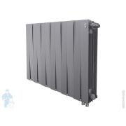 Радиатор биметаллический, 12 секций ROYAL THERMO PianoForte Silver Satin нижнее подкл