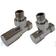 SCHLOSSER Комплект клапанов ELEGANT GZ1/2х16х2 угловой с ручной регулировкой, хром 604200004