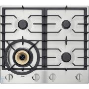 Газовая варочная панель ASKO HG1666SB (600х48х526) 4 конфорки (3 гибридных+1 вок), нерж.сталь