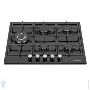 Газовая варочная панель Maunfeld EGHE.75.33CBG(560х490) 5 конфорок (1 вок),цвет черный, УТ000009718