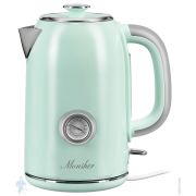 Чайник электрический Monsher MK 301 Menthe (165х270х125) 2200 Вт, объем 1.7 л, металл, мятный