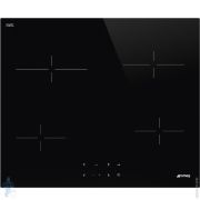 Электрическая варочная панель SMEG SE264TD1 60см, 4 зоны нагрева, Touch control, прямой край, черная