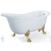 Ванна MIGLIORE BELLA 170x81 на лапах «LEONE» STANDART, слив-перелив золото 26918