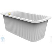 Ванна MIGLIORE OLIVIA 174x83 panello белая панель, фурнитура золото 24360