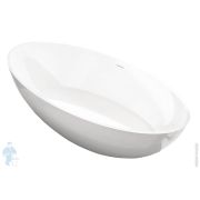Ванна Gruppo Treesse Carezza V308BL 1800х850х520 иск. камень, отдельностоящая, белый глянец
