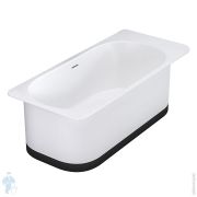 Ванна отдельностоящая Salini Ninfea 102721M 1800х820х575мм, S-Stone, белый матовый