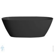 Ванна отдельностоящая Salini Sofia S-Stone 102521MF 1650x750x600 иск. камень, RAL9011 матовый