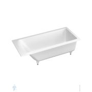 Ванна встраиваемая Salini Cascata 1700х700х600 искусственный камень, S-Sense, белый 104413G