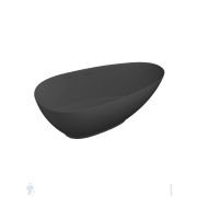 Ванна отдельностоящая Salini PAOLA (1720х825х600) иск.камень, S-Stone, черный матовый 1015204MF
