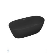 Ванна отдельностоящая Salini SOFIA LIGHT (1645х755х580) иск.камень, S-Sense, черный глянец 103711GF