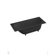 Ванна встраив. Salini Ornella Kit (1700х800х600) иск.камень, S-Stone, черный матовый 102424MF