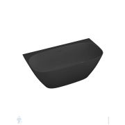 Ванна пристенная Salini SOFIA WALL (1600х800х590) искусств.камень, S-Stone, черный матовый 102527MF
