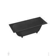 Ванна встраив. Salini Ornella Axis Kit (1705х755х600) S-Sense, иск.камень, черный глянцевый 103513GF