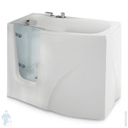 Ванна Gruppo Treesse Gen-Y V3411sx 1200х700х900 CrystalTech, левая, сидячая, дверца, смеситель