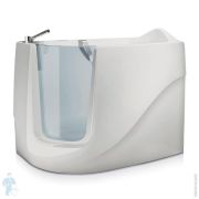 Ванна Gruppo Treesse Gen-X V3311dx 1300х750х1050 CrystalTech, правая, сидячая, дверца, смеситель