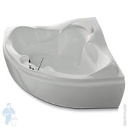 Ванна Gruppo Treesse Haiti V7451 1550х1550х720 CrystalTech, угловая, смеситель, каркас, слив-перелив