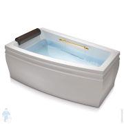 Ванна Gruppo Treesse Blanque 1690 V1661S 1600х900х650 CrystalTech, угловая, левая, подголовн., ручка