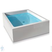 Ванна Gruppo Treesse Dream 200 V8321 2000х1600х660 CrystalTech, отдельностоящая, 2 подголовн., слив