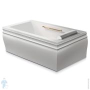 Ванна Gruppo Treesse Blanque 1810 V1611 1800х1000х650 CrystalTech, прям., каркас, подголовн., ручка