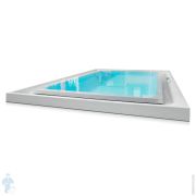 Ванна Gruppo Treesse Fusion 230 V863D 2300x1800x660 CrystalTech, г/м SKI+хромо, фронт+пр. панели