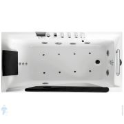 Гидромассажная ванна Gemy G9055 O R (1810х920х750) со вставкой из прозрачного стекла, TV 8