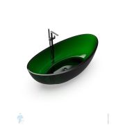 Ванна отдельностоящая Knief Oval Shape (1800х927х565) из полимерного материала, цвет: 19 Blackish Green, 0700-050-19