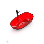 Ванна отдельностоящая Knief EGG Shape (1690х850х540) из полимерного материала, цвет: 05 Wine Red, 0700-010-05