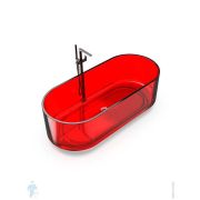 Ванна отдельностоящая Knief Ellipse Shape (1700х750х560) из полимерного материала, цвет: 05 Wine Red, 0700-AL497-05