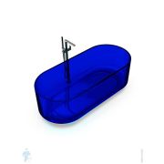 Ванна отдельностоящая Knief Ellipse Shape (1700х750х560) из полимерного материала, цвет: 07 Marine blue, 0700-AL497-07