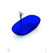 Ванна отдельностоящая Knief EGG Shape (1690х850х540) из полимерного материала, цвет: 07 Marine blue, 0700-010-07