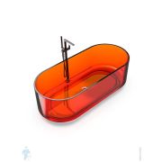 Ванна отдельностоящая Knief Ellipse Shape (1700х750х560) из полимерного материала, цвет: 08 Crystal Orange, 0700-AL497-08